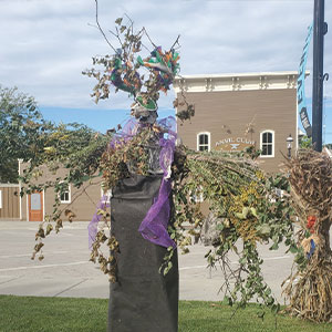 Scarecrow Display Flowers