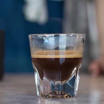 small shot of espresso coffee