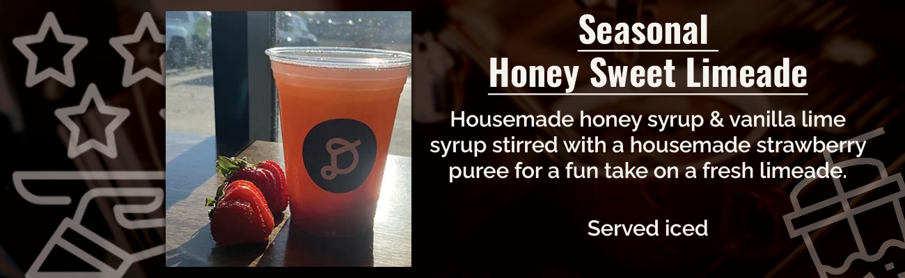 featured drink seasonal honey sweet lemonade