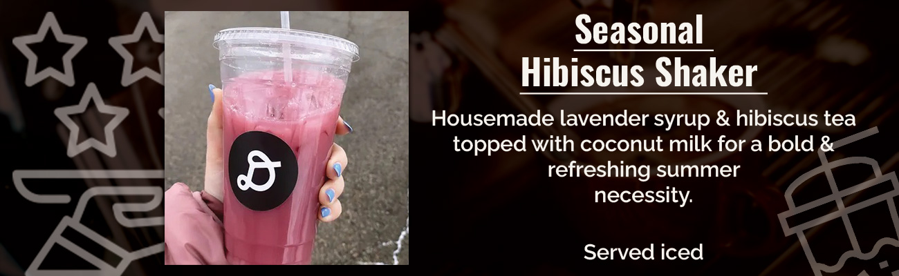 featured drink seasonal hibiscus shaker