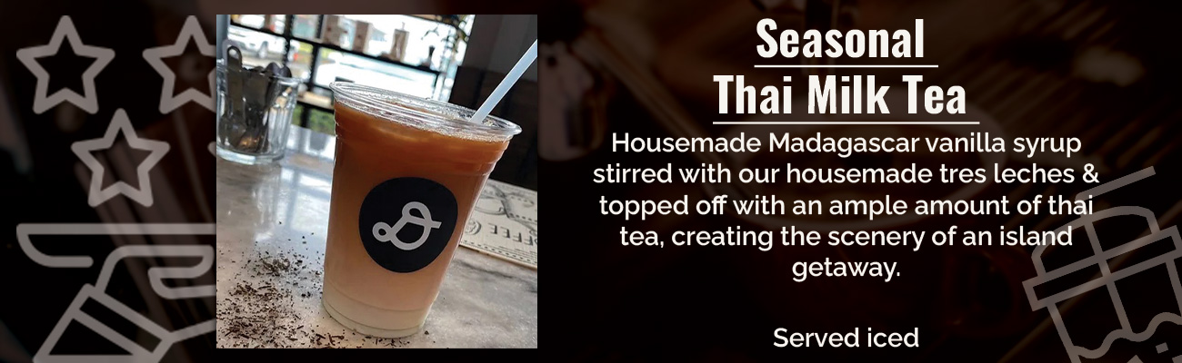 featured drink seasonal thai milk tea