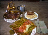 Black and red tamales 