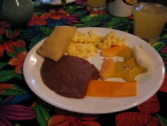 A traditional Belizean breakfast